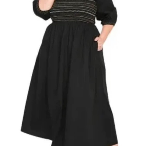 Old navy puff sleeve dress - Picture 3 of 3